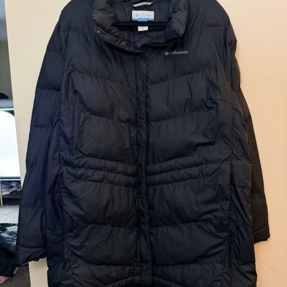 Womens Columbia Black Puffer Jacket Size 2X